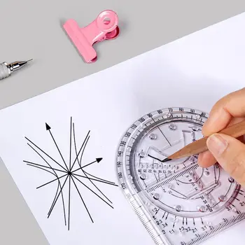 Règle multifonctionnelle carrée à angle d'activité pour élèves du primaire et du secondaire, figure géométrique, ruban à mesurer uniquement pour étudiants