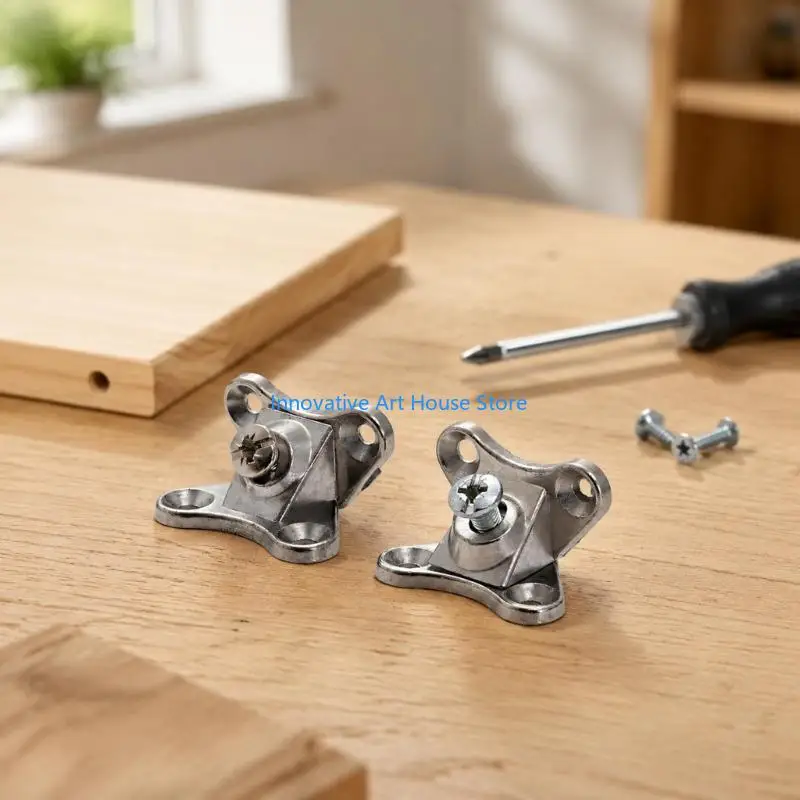 E1PC Cabinet Shelf Mounting Fitting Corner Bracket With Raised Central Support Post