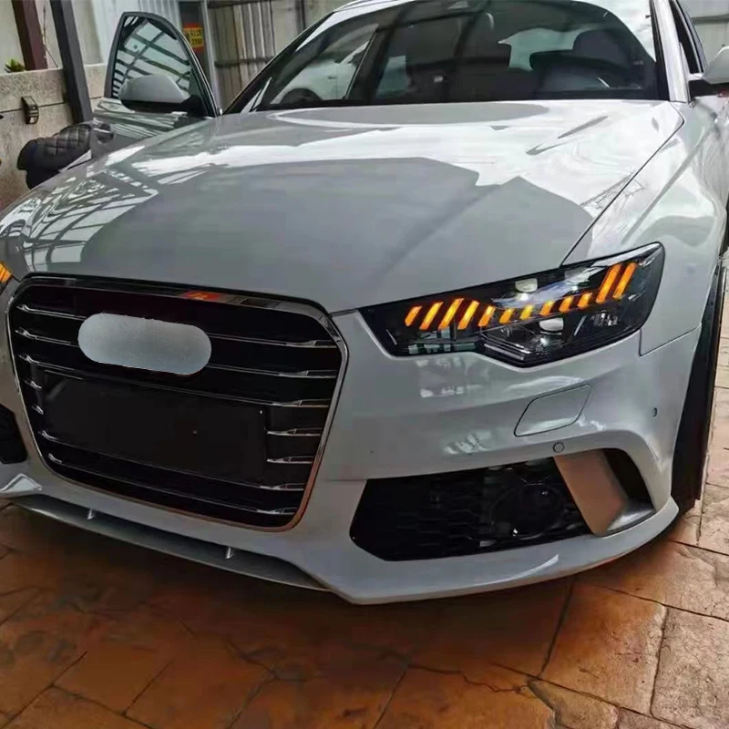 LED Headlights for Audi A6 C7 S6 RS6 Sline 2012-2015 Headlamp Dynamic Turn Signal DRL A6 Headlights Assembly Discoloration