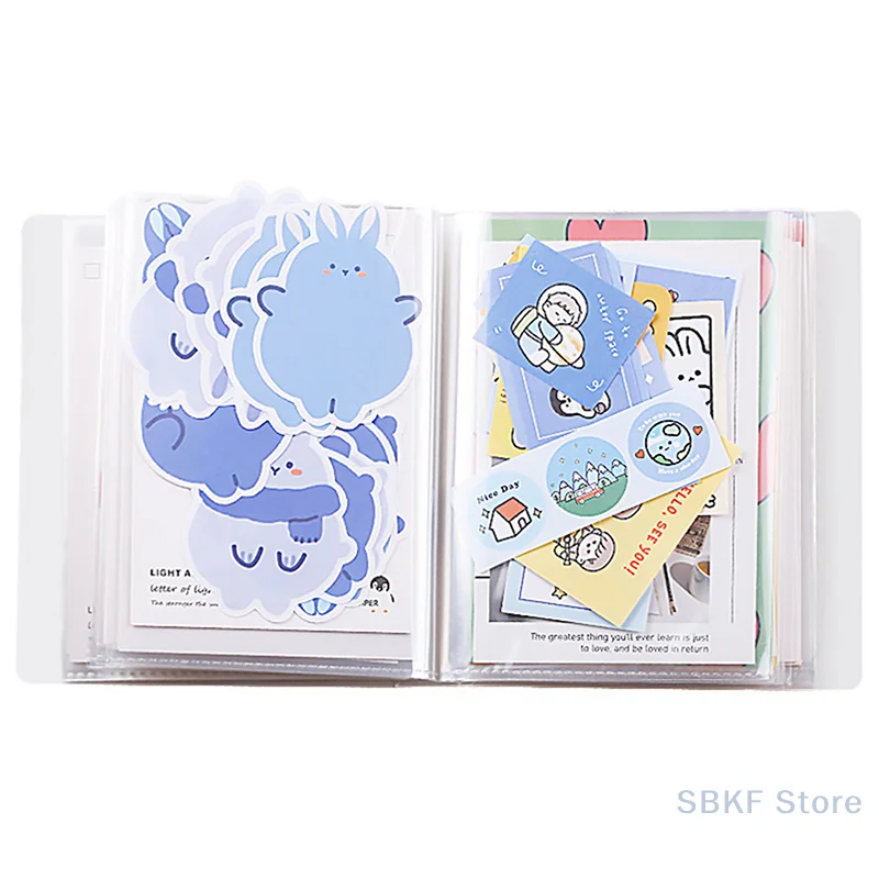 40 Pages A6 Postcards Pocket Storage Book Transparent Home Picture Album