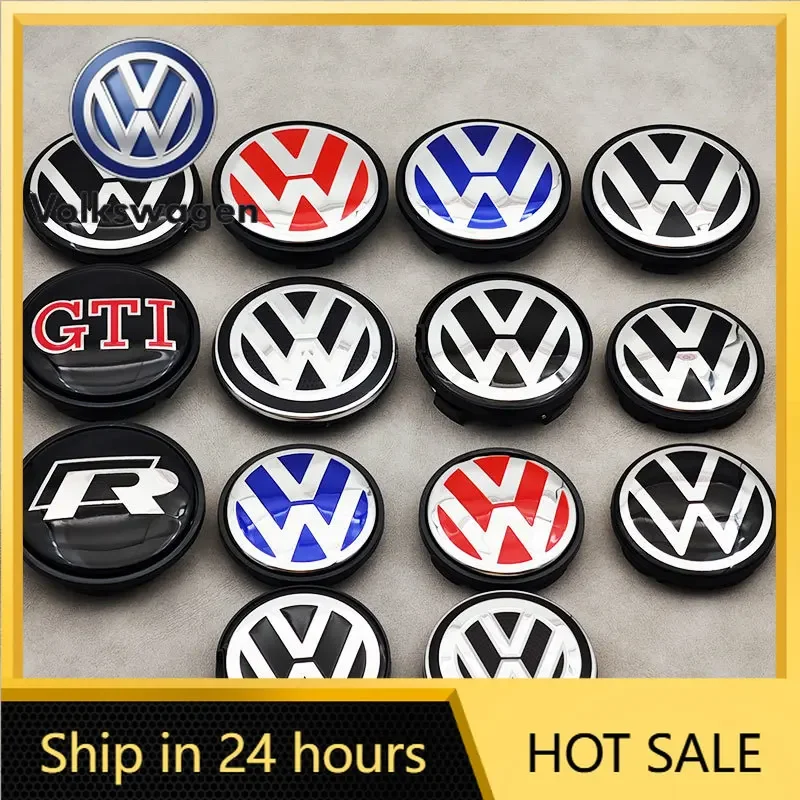 

2026 New For VOLKSWAGEN VW 40pcs ABS 56mm 63mm 65mm Car Wheel Center Rims Caps For Volkswagen VW Golf R GTI Passat B5 B6 B7 CC T