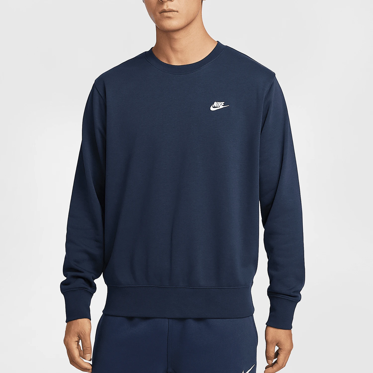 

Nike genuine Men's French Terry Warm Round Neck Sweatshirt FN3889-451