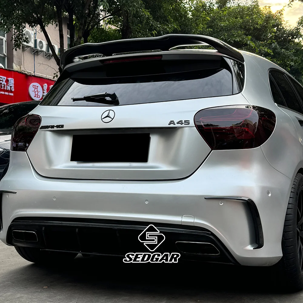 For 2013--2018 Mercedes-Benz A-Class W176 A180 A200 A260 A45 AMG High Quality Real Carbon Fiber Spoiler Trunk Boot Wing Spoiler