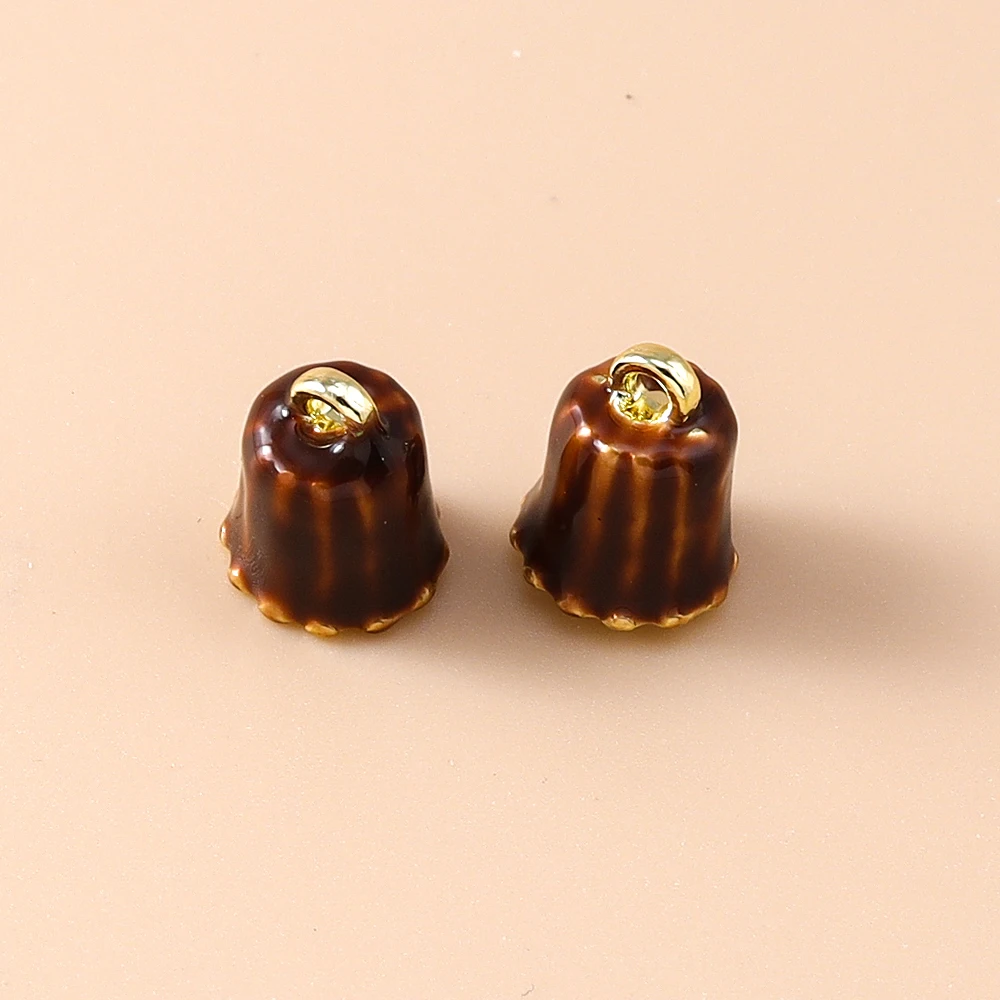Leslie 5-teiliges Set Niedliche Kreative Teekanne Kaffeetasse Donut Kuchen Kaffee Charms Perlen Passend für DIY Marken-Armbänder Halsketten Schmuckherstellung Geschenke – Detail 10