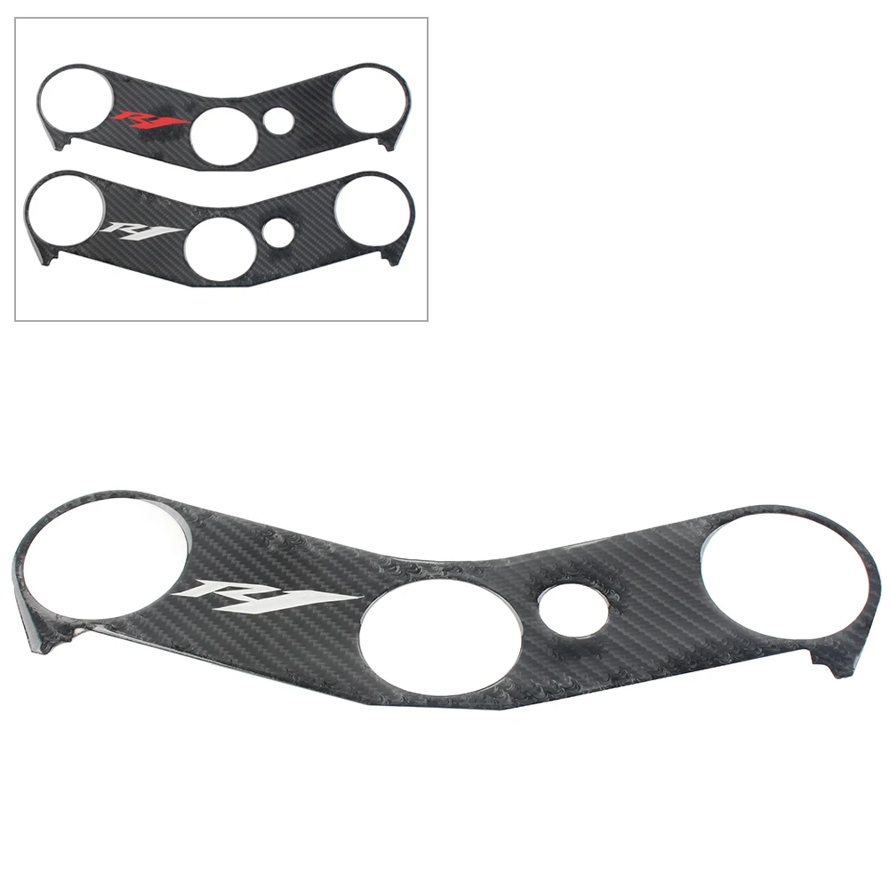 

Carbon Fiber Look Motorcycle Handle Yoke Cover Gel Protector Sticker For Yamaha R1 2002 2003 2004 2005 2006