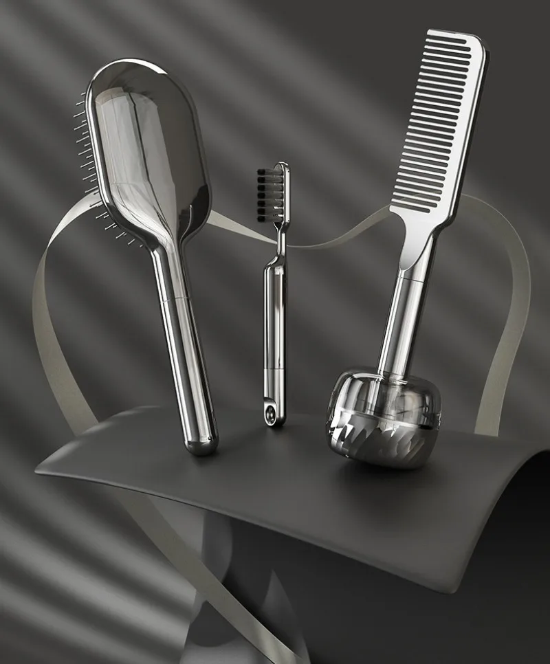 

Premium Styling Brush with Massage: Luxury Detangler, Master Artisan Crafted, Portable Design, Ideal Holiday Present
