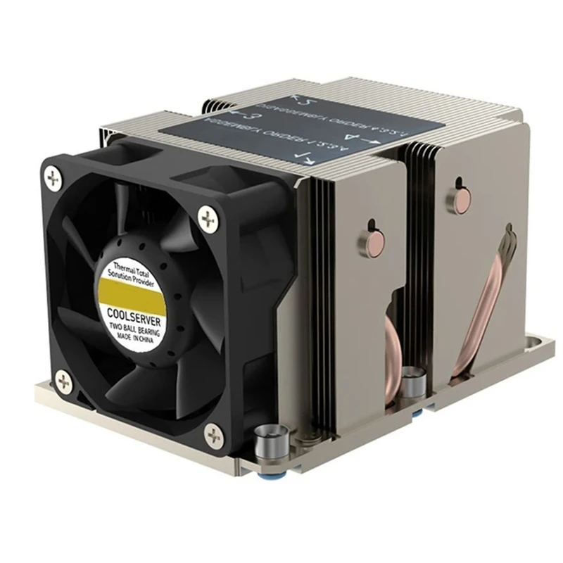 BAADE LGA3647-2U-R83 برودة 240 واط ل Lga 3647 نوع ضيق المبرد 2u بالوعة الحرارة 4 أنابيب الحرارة الجانب ضربة مروحة التبريد