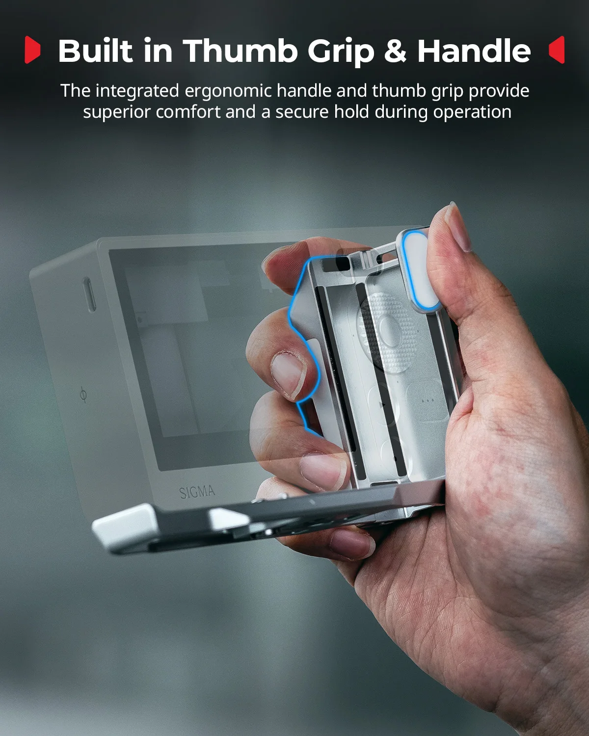 SmallRig BF 카메라 케이지 시그마 BF 블랙/슬리버용 핸들이 있는 L자형 마운트 플레이트, Arca-Swiss 퀵 릴리스 플레이트가 있는 엄지 그립