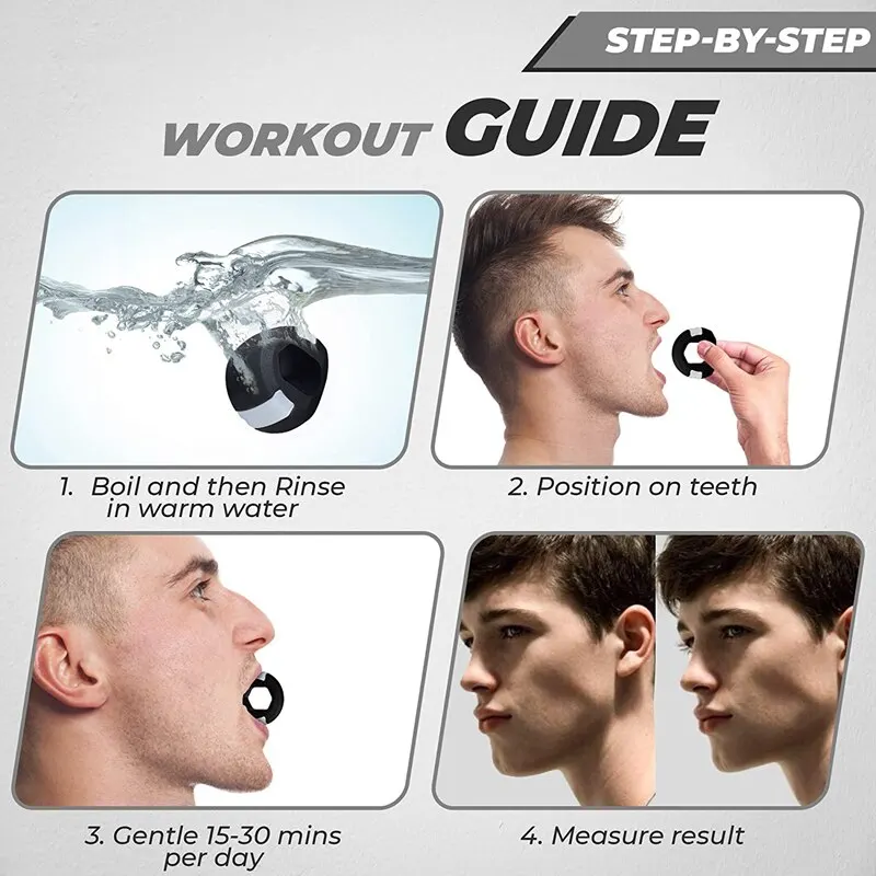 Jawline Exerciser Facial Jaw Muscle Toner Training Fitness Ball Anti-aging Food-grade Silica Face Chin Cheek Lifting Slimming image 6