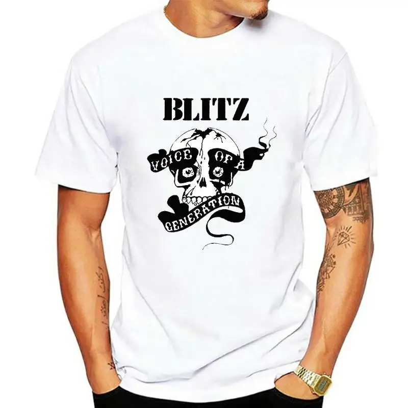 

the Blitz T shirt screen print short sleeve shirt cotton men t shirt