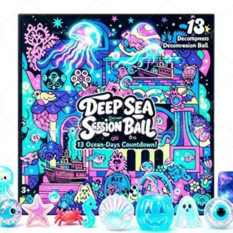 Needoh Unbox The Halloween Countdown BlindBox Surprise Box Figure Bento Box Mystery Figure Sensory Toys Relieve Anxiety,Souvenir view 4