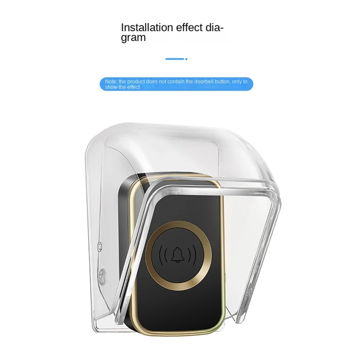 

N37R_Дождевик для дверного звонка, уличный прозрачный водонепроницаемый чехол