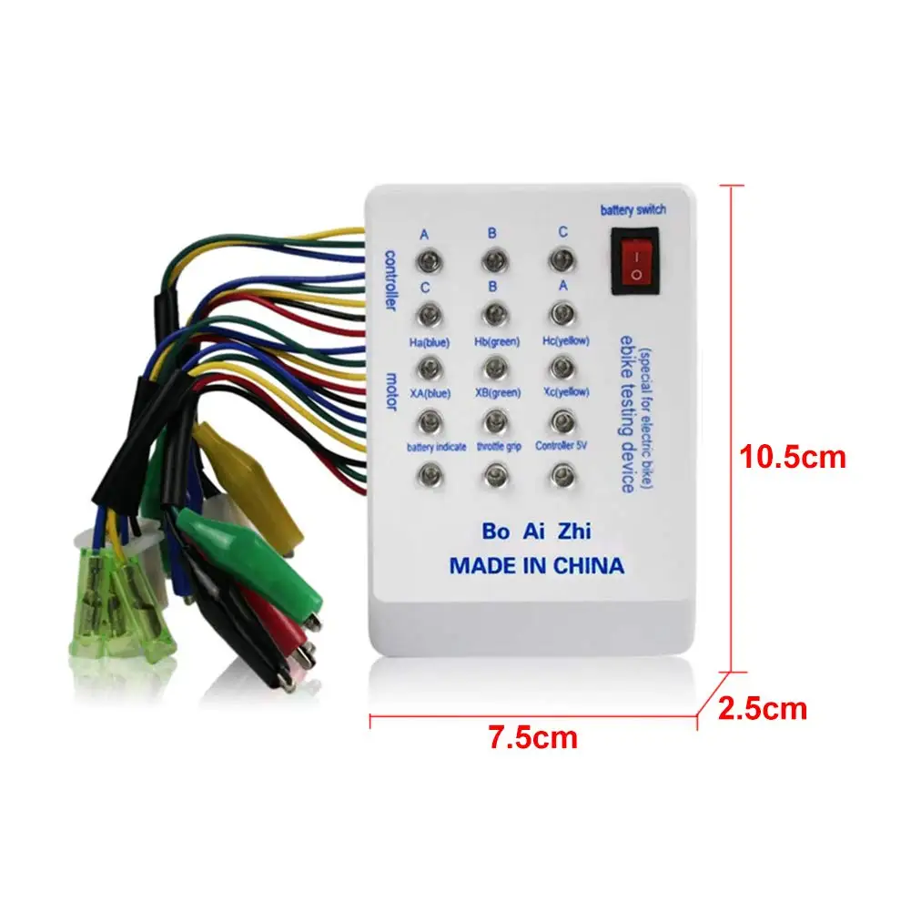

Brushless Motor Tester 24V-72V Electric Car Scooter Controller Tester English Manual