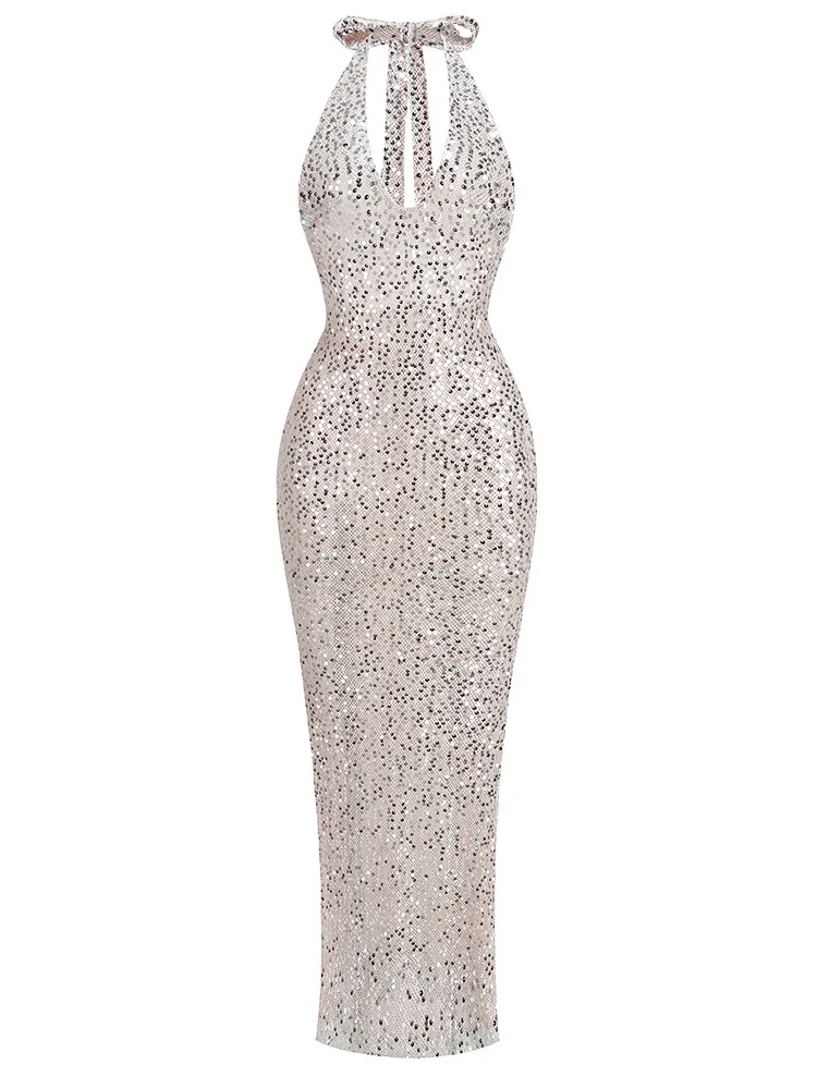 Ele Sexy Bal Deep V Ne Bodycon Par Club Evening Gown Faionable Crossbody Glitter Transparent Polyester Spandex