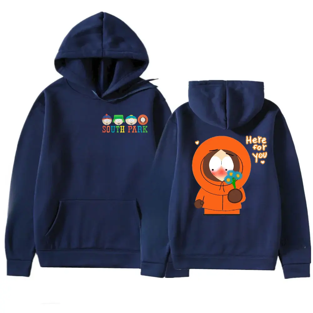 Funny South Park Cartoon Character Hoodie Cute Kenny Print Pullover Harajuku Streetwear Unisex Clothing Sudadera Hombre Y2k Tops