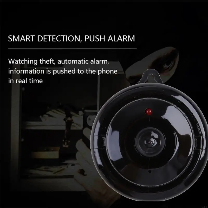 Portable Wifi 1080P Camera with Motion 110 Degree Fisheye Camera Record Store and Review Footage Card