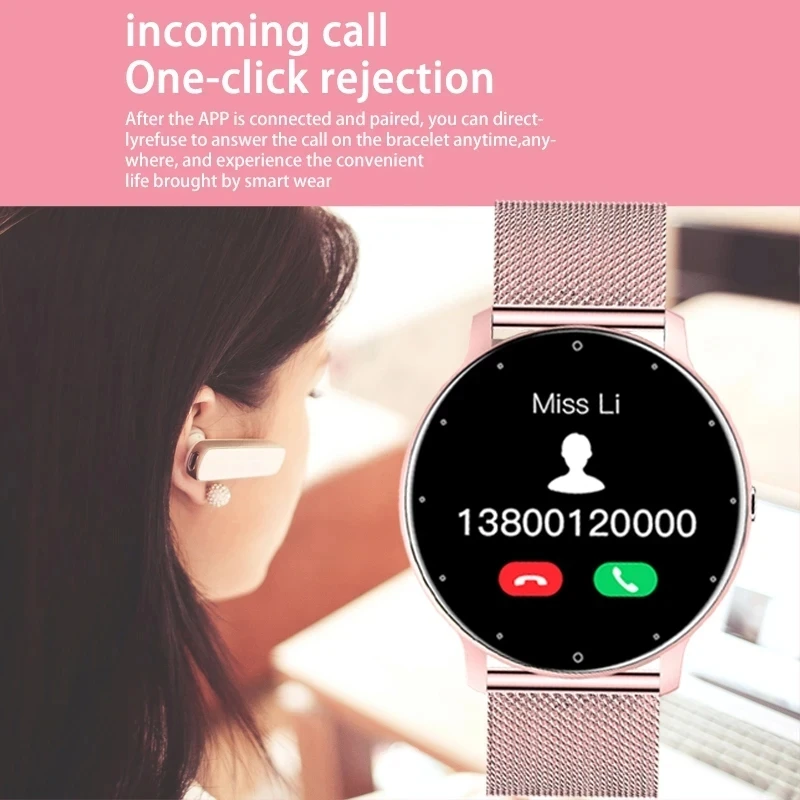 2024 uomini Smart Watch Ladies HD Full Touch sport Fitness Watch impermeabile per Android IOS Call promemoria Smartwatch femminile