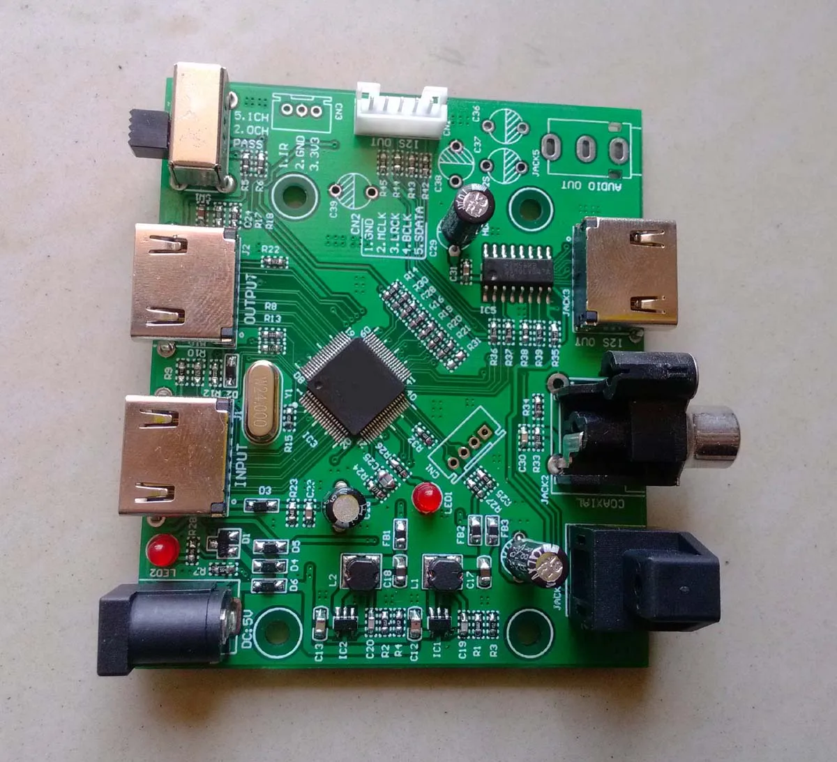 

HDMI / MHL Digital Interface Separation and Extraction of Audio I2S / DSD / Optical Fiber / Coaxial HDMI to I2S / IIS