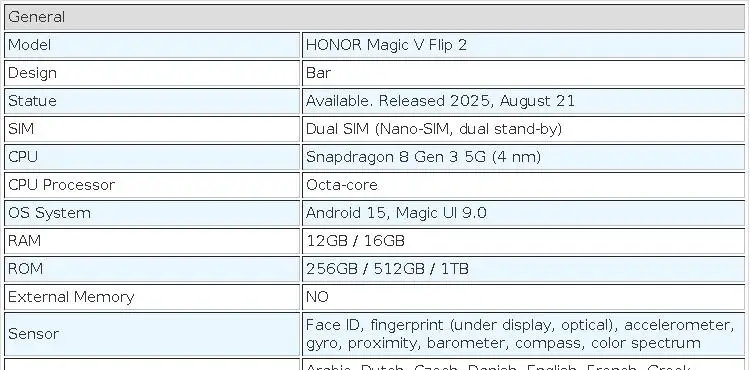 Original HONOR Magic V Flip 2 5G Foldable Phone 6.82 Inches OLED Display Snapdragon 8 Gen 3 Camera 200MP Google Play Smartphone