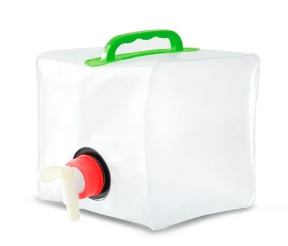 Outdoor Folding Portable Water Bag, Large Capacity Plastic Water Container, Camping Hiking Storage Bucket Kettle Supplies