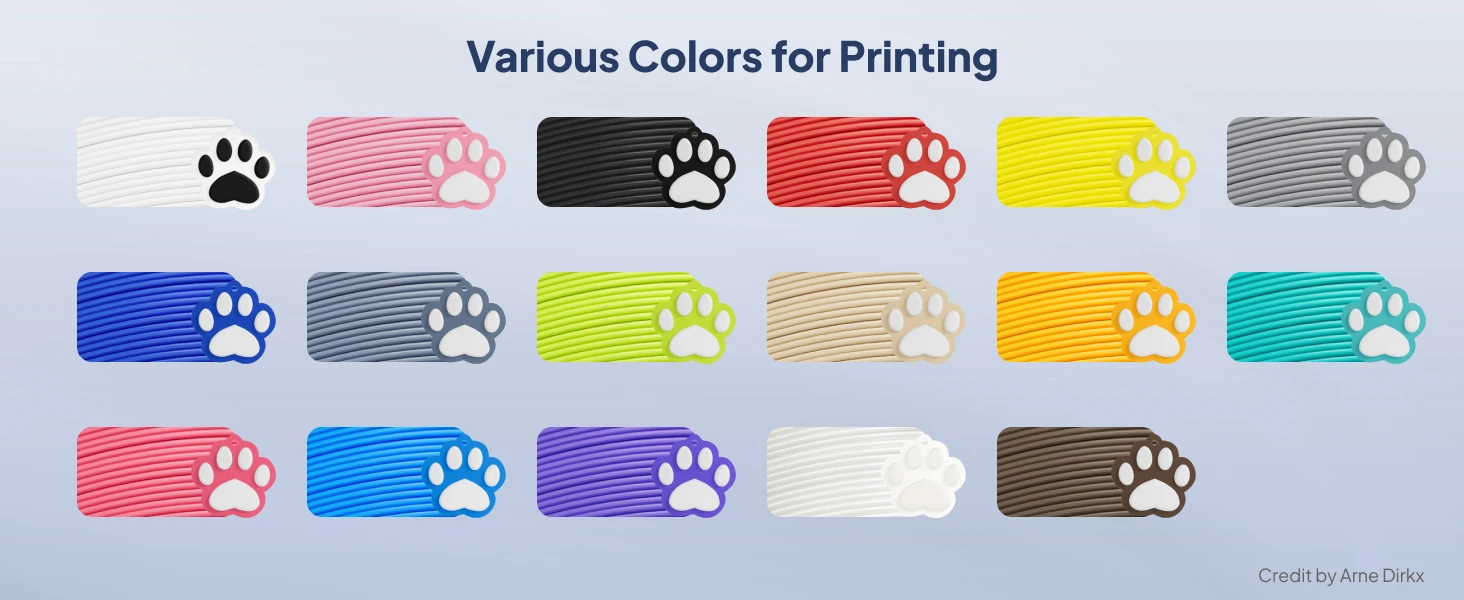 DEEPLEE PLA+2.0 3D-Drucker-Filament-Bundle, Verbessertes PLA+ Filament 1,75mm, Robuster und Stärker, 10KG Schwarz, für die Meisten FDM 3D-Drucker – Detail 7