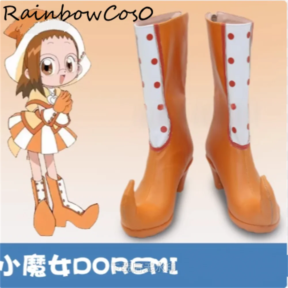 Fujiwara Hazuki Senoo Aiko Asuka Momoko Harukaze DoReM Magical DoReMi Cosplay Shoes Boots Game Anime Halloween Christmas W5632