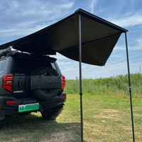 Sunshade Vehicle Side Awning Outdoor Folding Rainproof Compact Vinyl Sun Shelter Portable Self Driving Camping Equipment