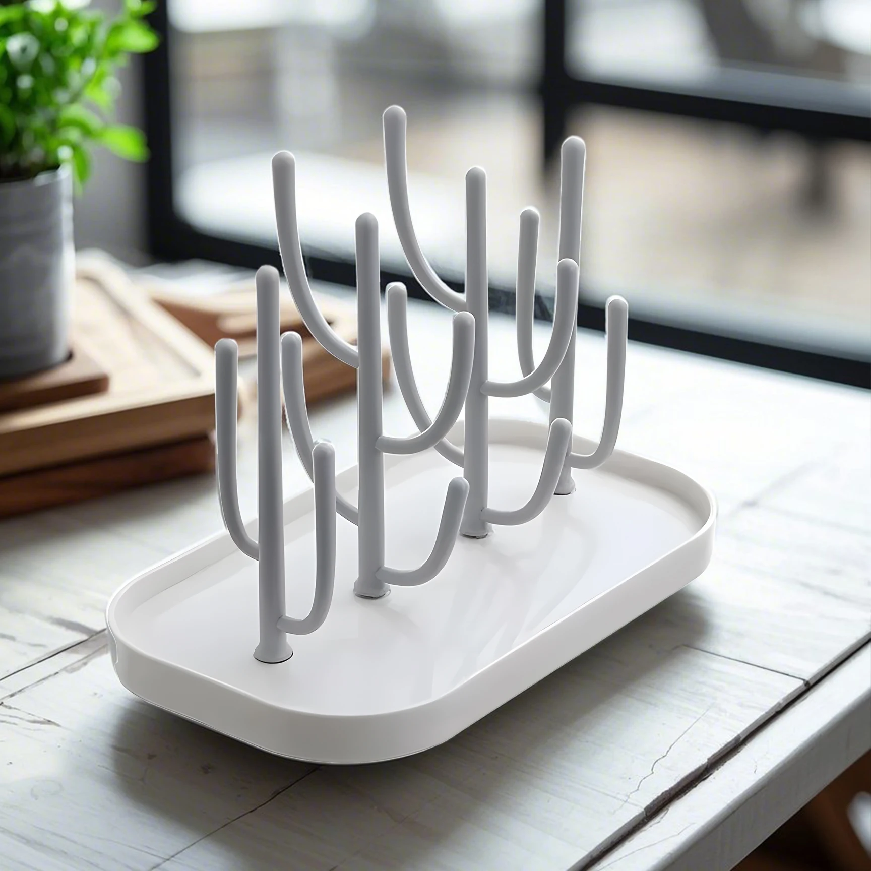 

Dust-Free Bottle Shelf Drying Rack Multifunctional Folding Draining Pacifier Pacifier Filter Water Shelf Storage Box Storage Box