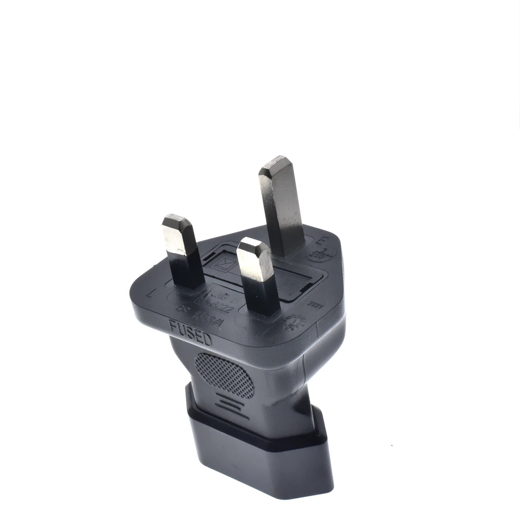 EU To UK Plug Adapter 3A250V European Type-C Round 2 Pins To England Singapore Type-G Converter