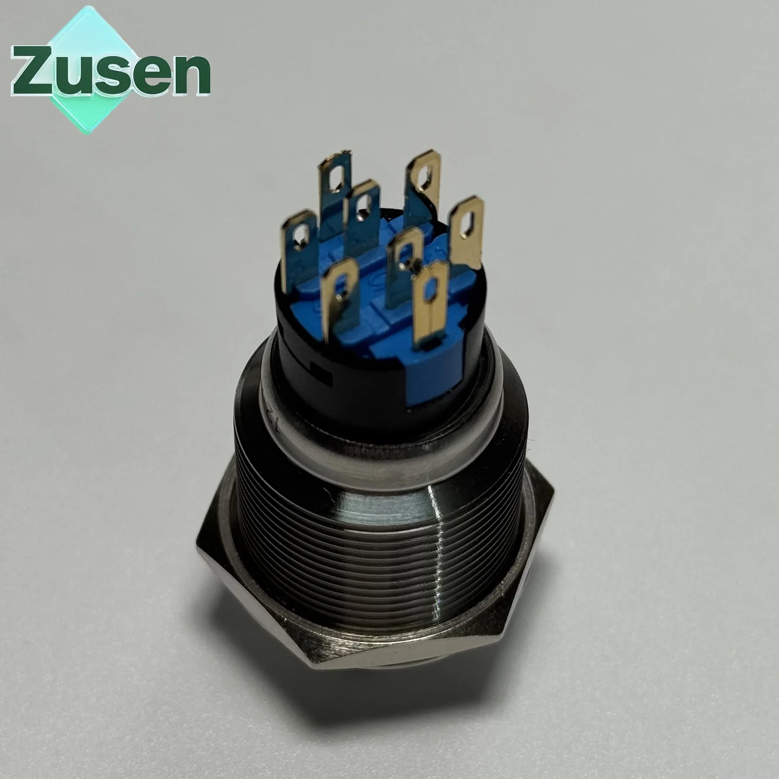 Zusen 22mm Metal Selector Knob Switch 2/3Positions Lock with Arrow Symbol Light  2NO2NC IP65 3V 6V 12V 24V 110V 220V