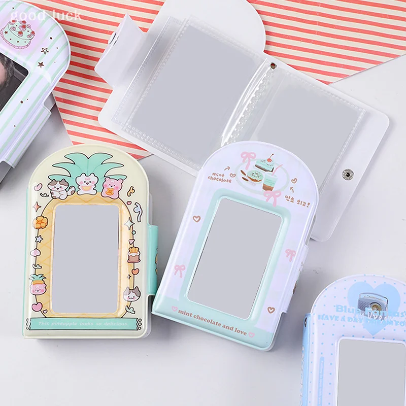 Śliczny album fotograficzny 3-calowy uchwyt na karty fotograficzne Idol Card Binder Collection Book 32 Pocket Book Album Photocard Storage Case
