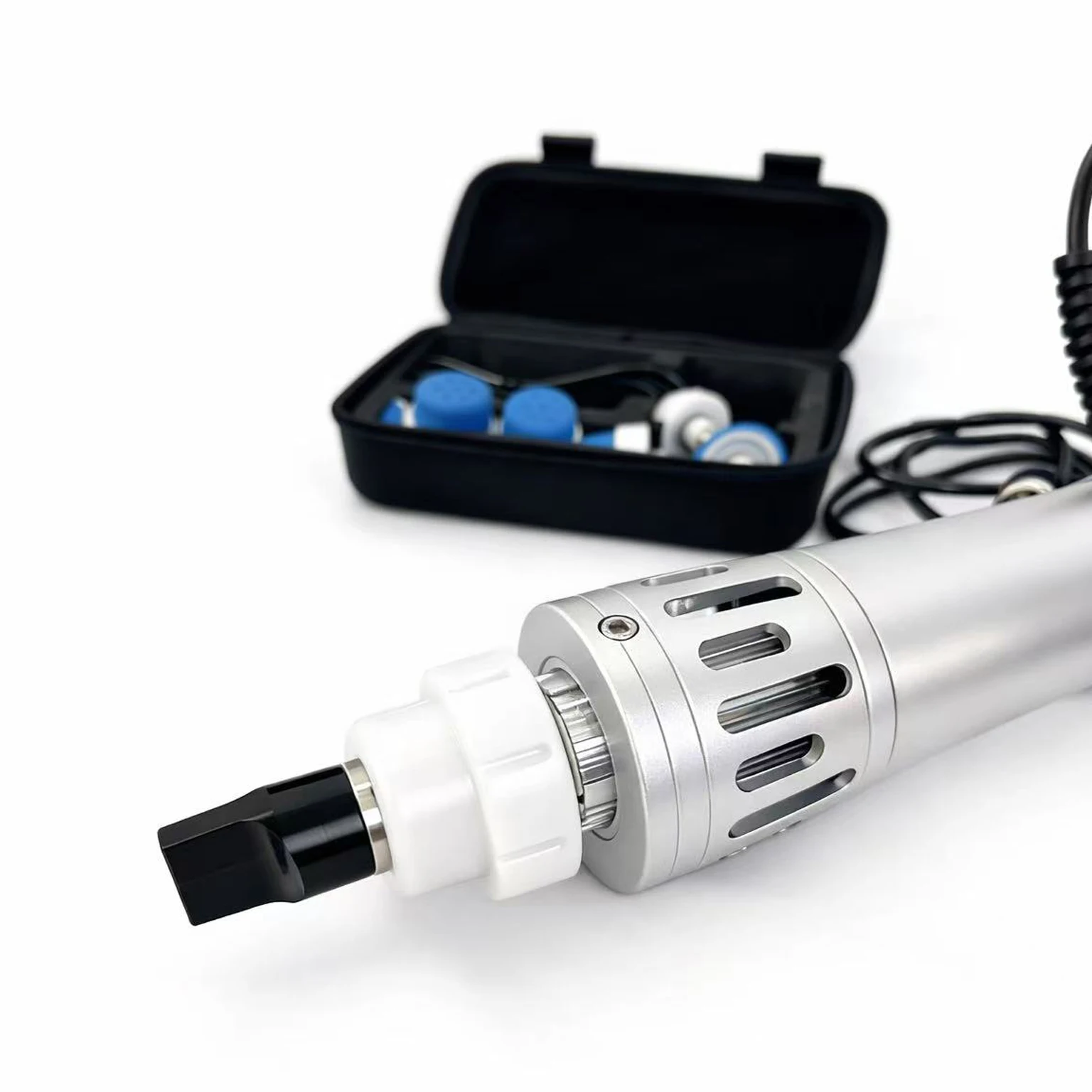 

Professional Shockwave Massager 7 Heads & Adjustable 1-16Hz Pain Relief for Shoulder Back Tennis Elbow Portable Design with Case