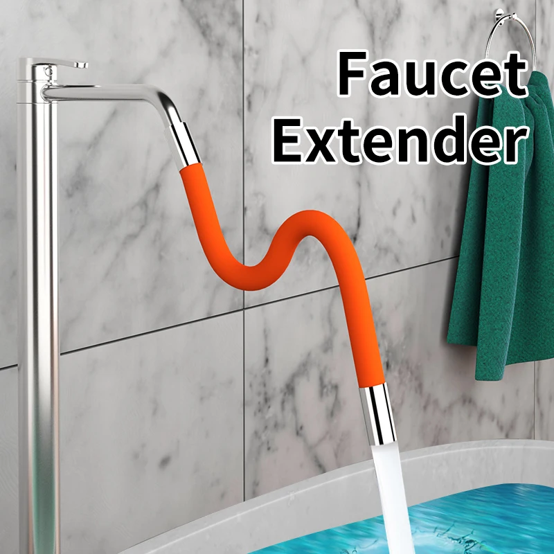 360 ° rotierende Kieselgel Wasserhahn Extender flexible Biegung Bad Wasserhahn Waschbecken Universal Splash Extender Küchen zubehör