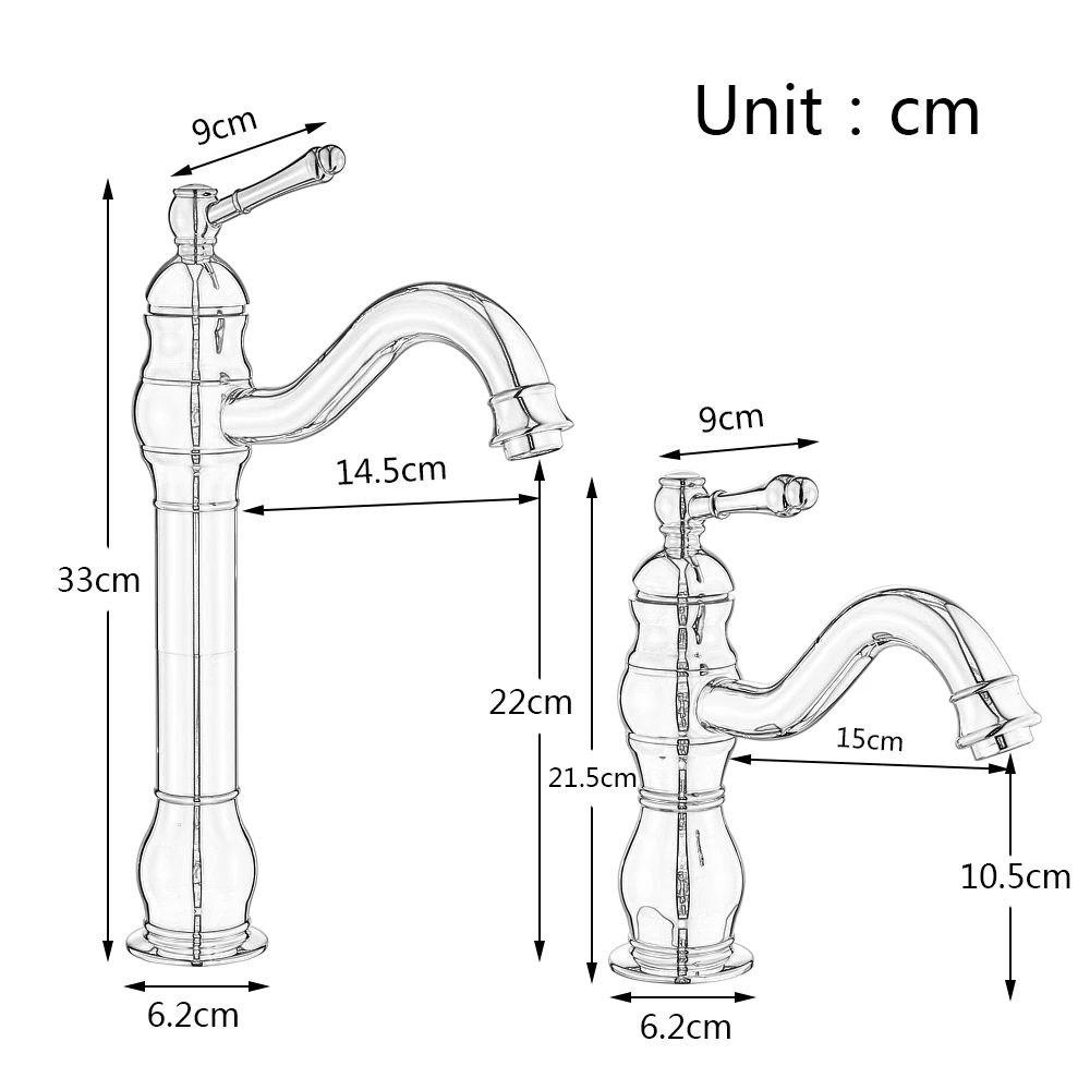 Senlesen Golden Brass Basin Faucet Deck Mount Single Handle Rotation Bathroom Crane Long Spout Lavatory Sink Hot Cold Mixer Tap