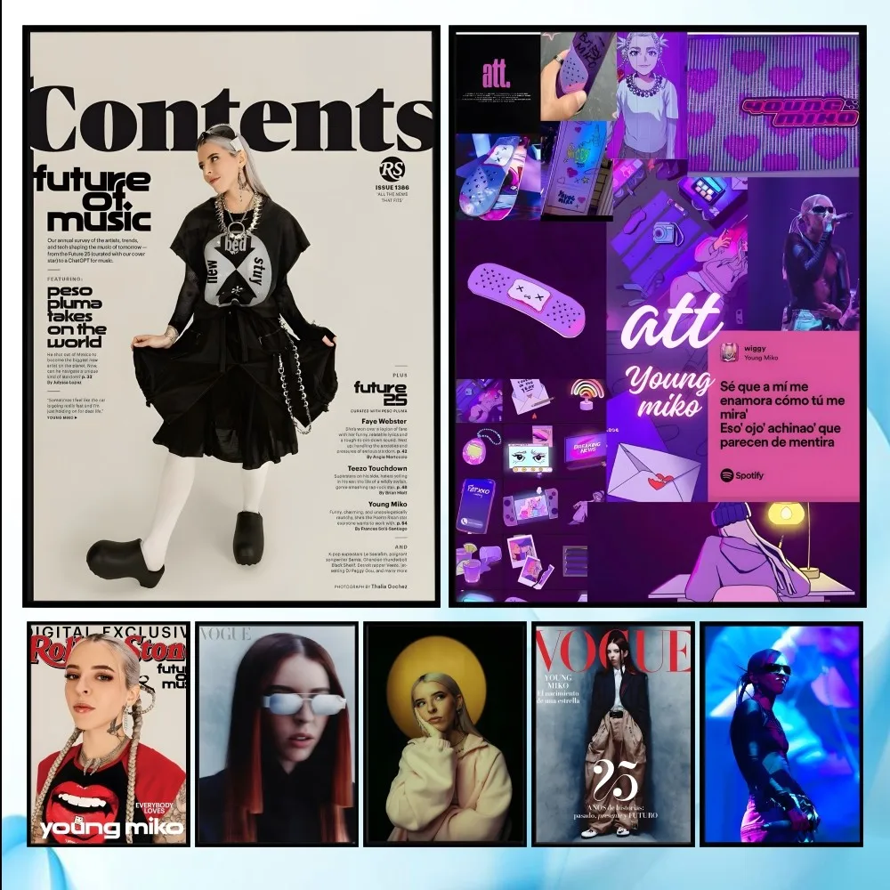 

Singer Y-Young Miko Poster HD art sticky wall waterproof home living room bedroom bar aesthetic decoration