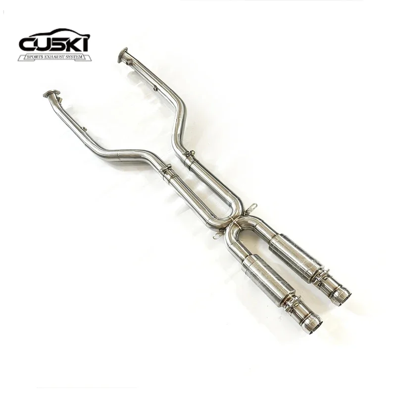 High Flow Stainless Steel Exhaust Middle Pipe Suitable for BMW M3 E90/E92/E93 4.0l 2007-2013 Automobile Exhaust Modification