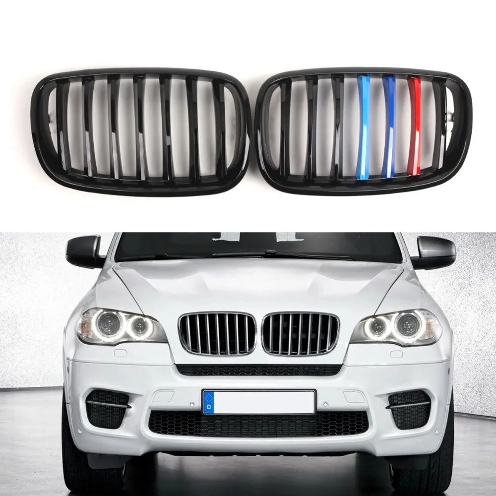 

51137157687 51137157688 51137185223 51137185224 Для BMW E70 E71 X5 X6 2007-2013 внедорожника передняя решетка почек///M цвет блестящий черный
