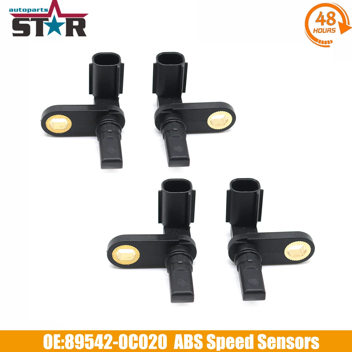 

4 датчика скорости колеса ABS, левый и правый, 89542-0C020, 9543-0C020 для Sequoia 4.7L 2008-2009, для Tundra 4.0L 2007-2014