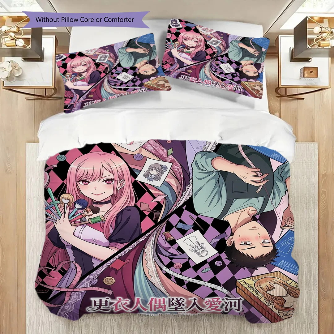 Duvet Cover Set & My Dress-Up Darling Printed Pillowcase Daily Bedroom Bedding-kwq442