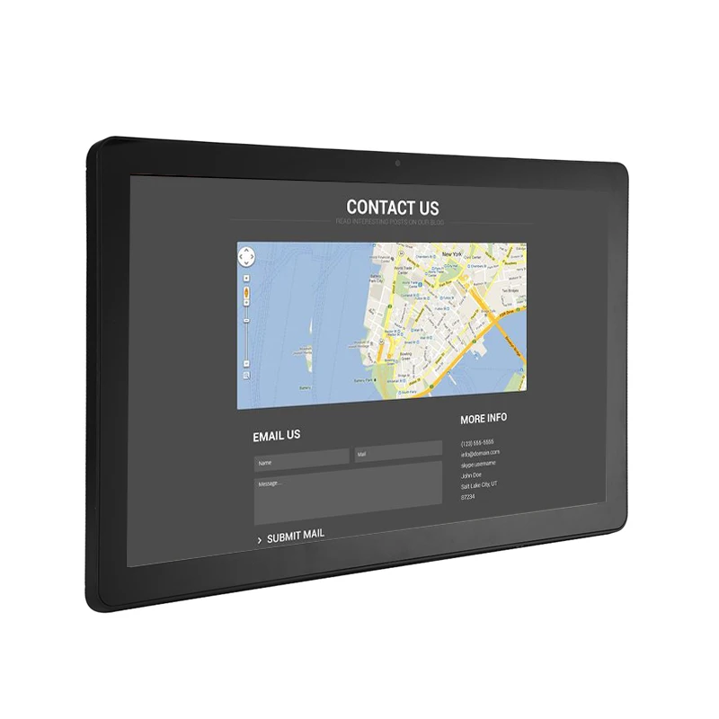 Wall Mount 21.5 Inch Large Industrial Wifi Android Tablet Pc With Ethernet Rj45 Poe 21.5inch 22