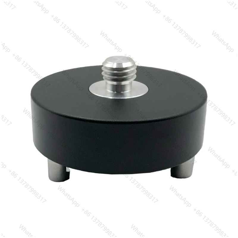 Black Fixed Type Three-Jaw Tribrach Adapter With 5/8