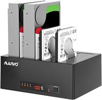 MAIWO Docking Station 4 Bay for 2.5 3.5 inch SATA External Hard Drive with eSATA Interface, USB 3.0 HDD SSD Cloner Duplicator