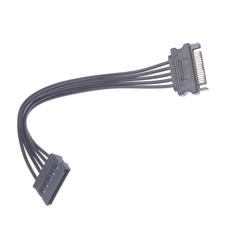 1pc SATA 15Pin Male To Female Power Extension Cable HDD SSD Power Supply Cable SATA Power Cable For PC