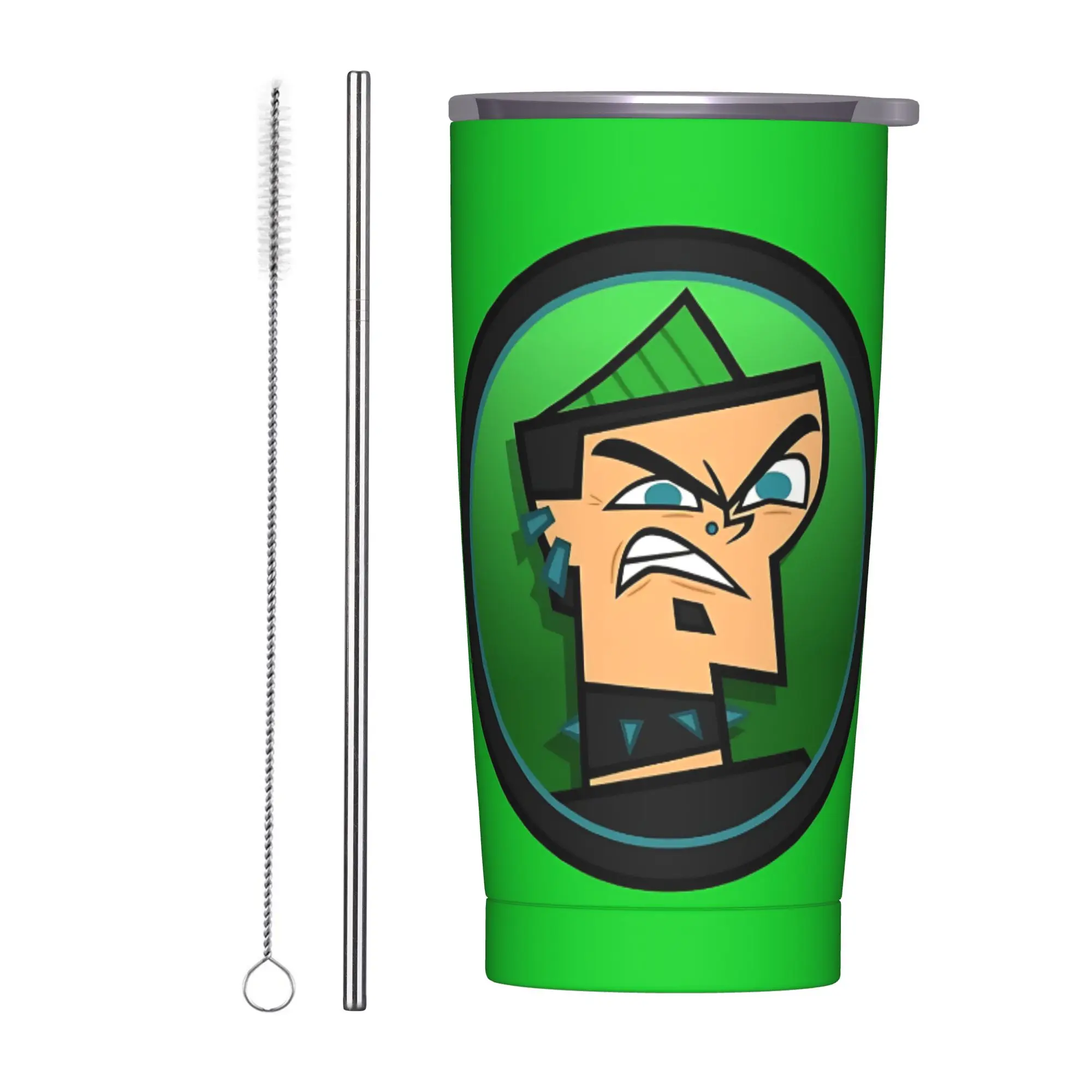 Totals Dramas Island Icon - Duncan Insulated Tumbler with Straws  Vacuum Coffee Mugs Office Home Car Bottle Cups, 20oz