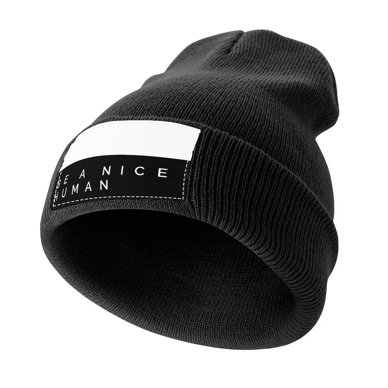 

BE A NICE HUMAN Knitted Cap fashionable Anime Hat Bobble Hat New In Hat For Women 2025 Men's