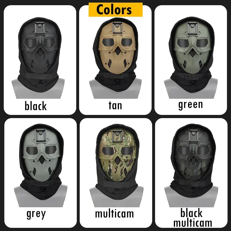 Tactical Balaclava Face Mask Outdoor Paintball  CS Game Eye Protective Headgear Cosplay Costume Movie Shooting Masks