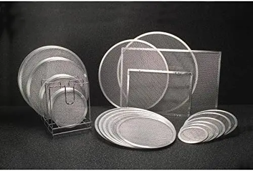 18712 Schermo per pizza, lunghezza 12", larghezza 12", argento