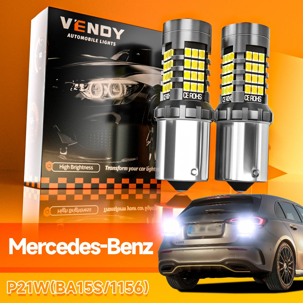 2x LED Reverse Light Blub Lamp P21W BA15S 1156 Canbus For Mercedes Benz W168 W169 W245 W202 W203 W204 C204 CL203 S202 S203 W415