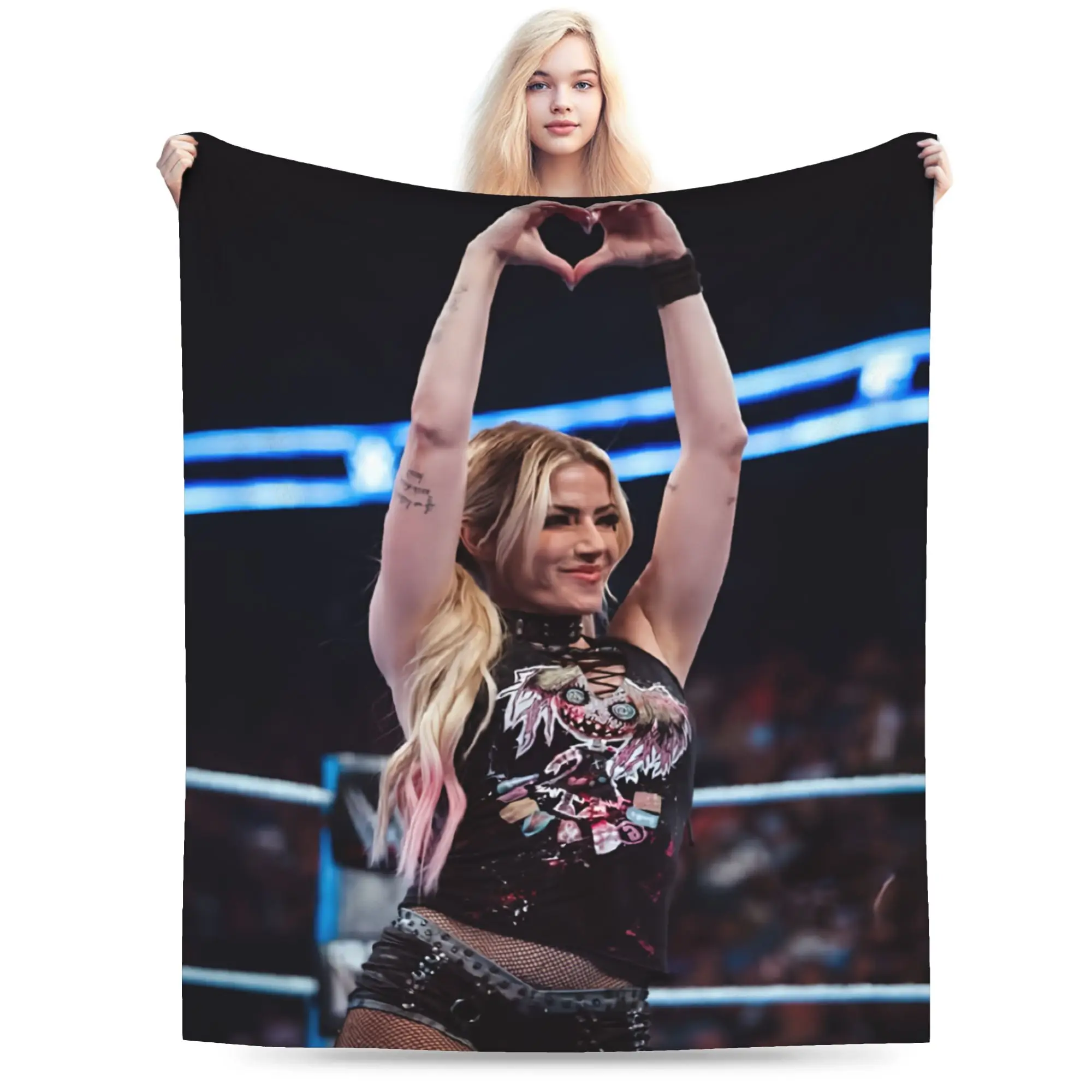 A-Alexa Bliss Blanket Multiple Sizes Soft and Lightweight Wrestler  Throw Blankets for Couch Sofa and Bed