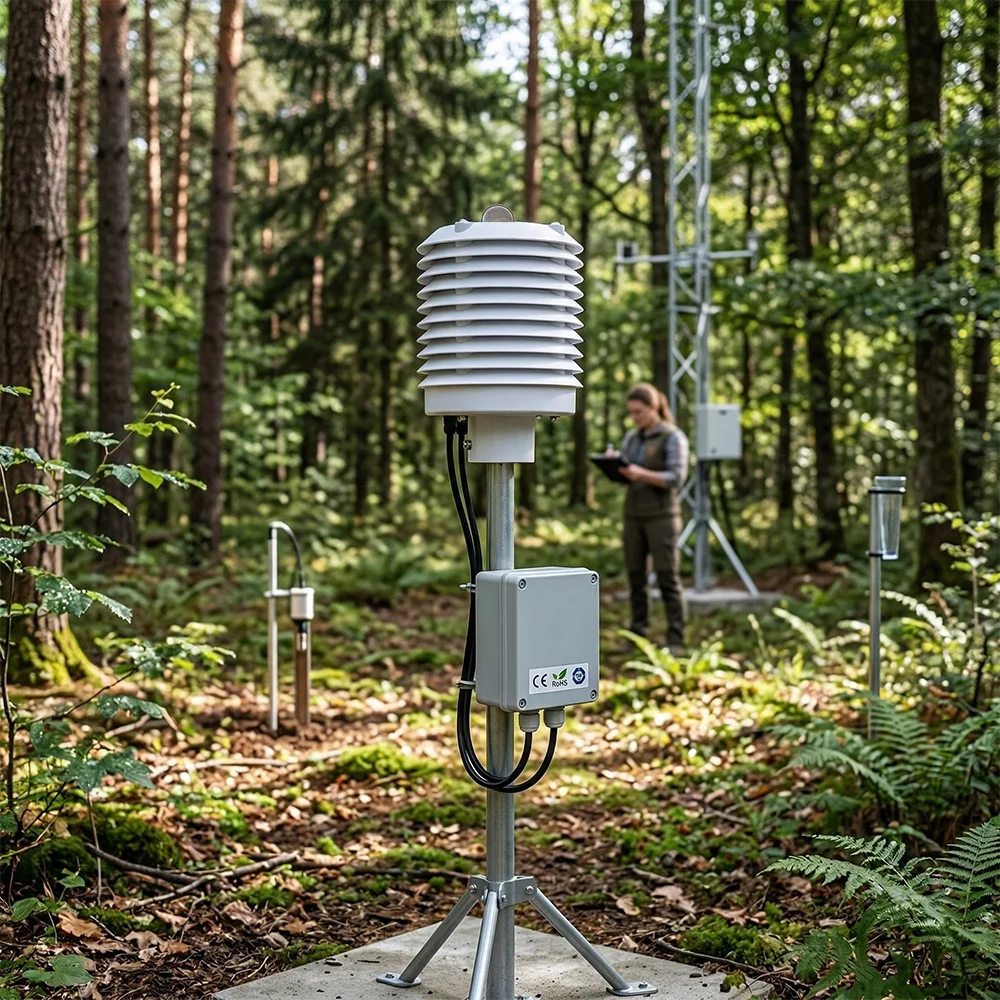 

Уличный всепогодный датчик температуры и влажности с защитой от излучения для систем мониторинга окружающей среды
